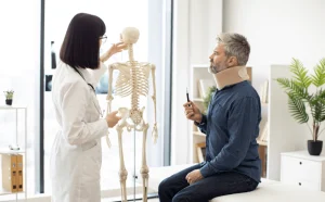 Doctor Consulation with a Whiplash patient